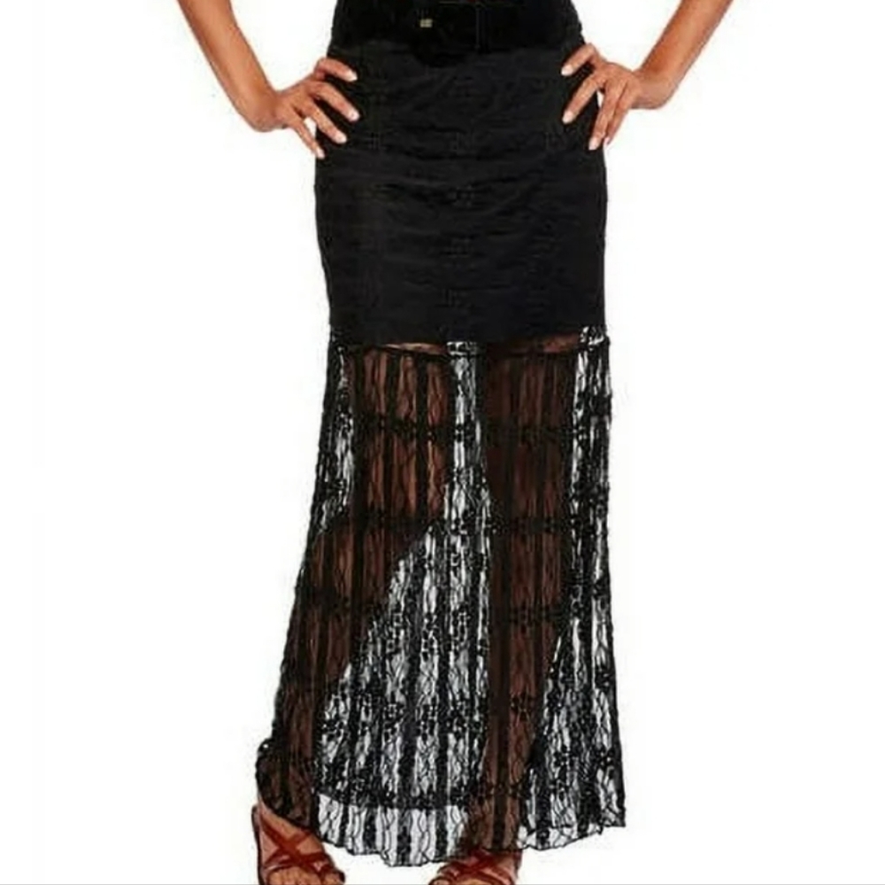 Vanity Lace Midi Skirt